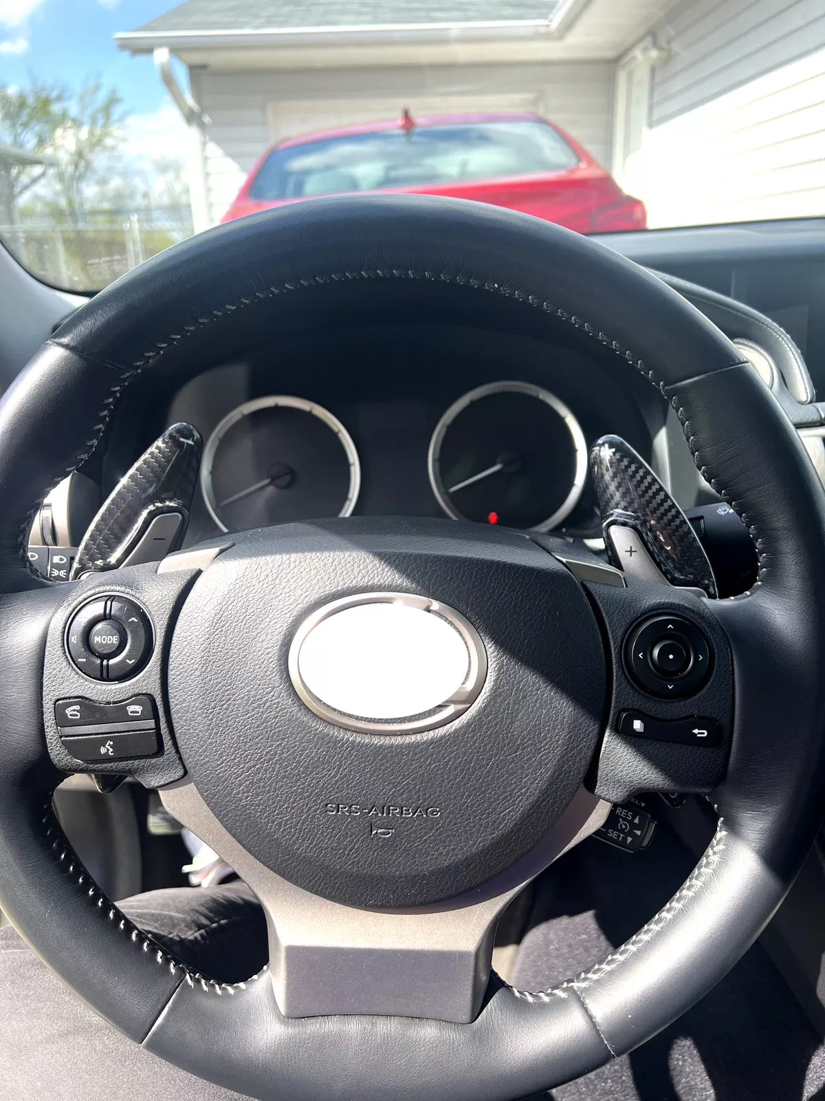 Carbon Fiber Paddle Shifter extensions -  Lexus RC IS NX CT