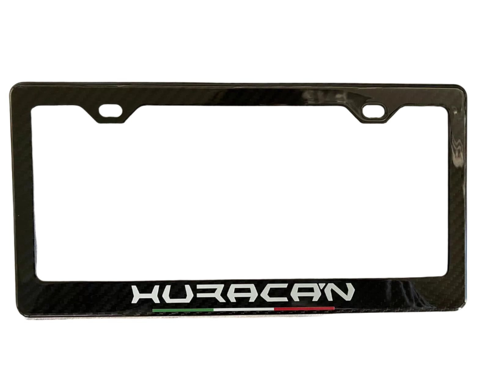 Carbon Fiber License Plate Frame V2 - Lamborghini Huracan