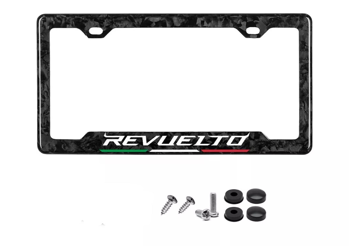 Forged Carbon Fiber License Plate for LAMBORGHINI REVUELTO