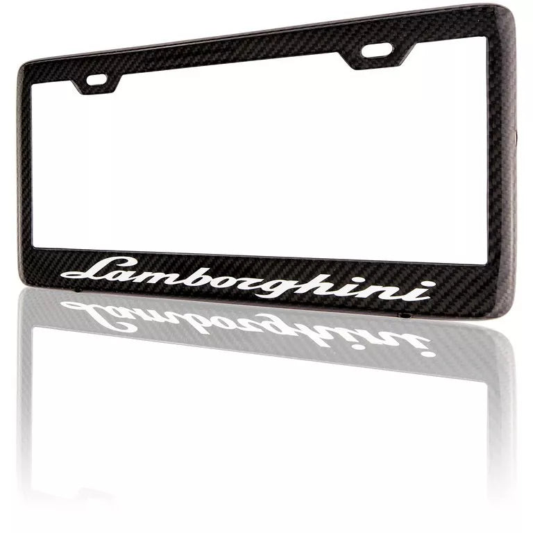 Carbon Fiber "Huracan" License Plate Frame - Lamborghini