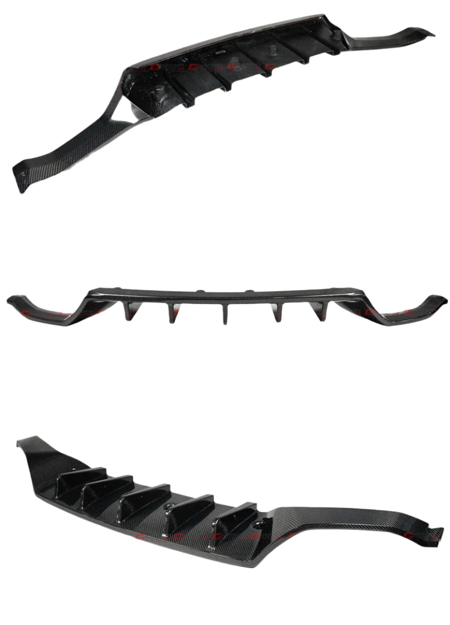 Carbon Fiber CT Rear Diffuser w/ Rear Canard - Lexus RCF RC F