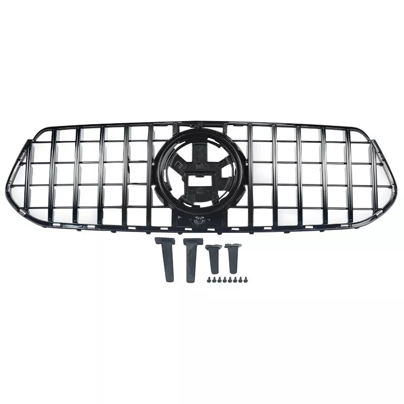Gloss Black GTR Style Front Grille - Mercedes Benz GLE W167