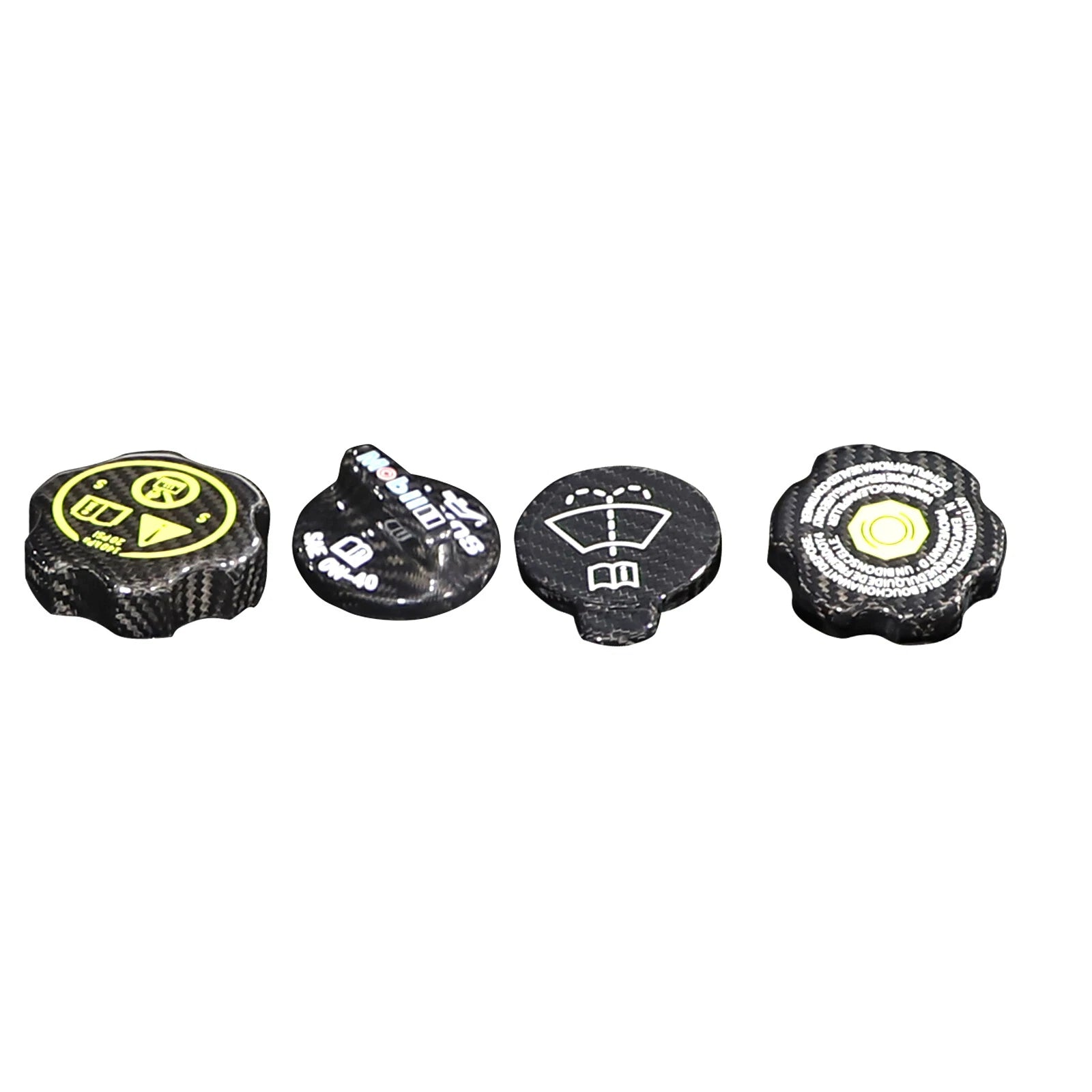 Carbon Fiber Engine Oil Cap Radiator Water Tank Cap Trim For Corvette C7