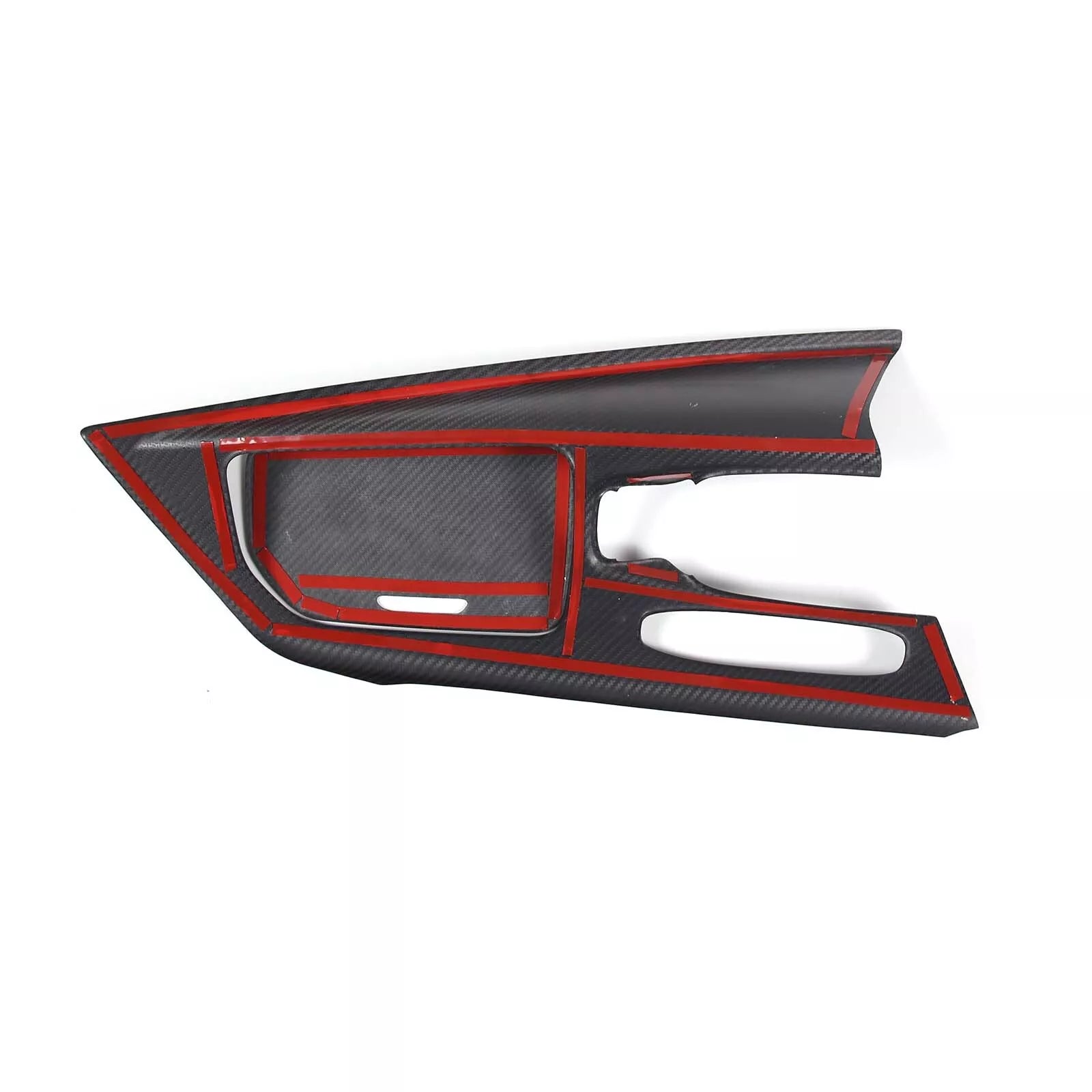 Carbon Fiber Center Console Cover + Cup Holder Lid Cover - Corvette C8