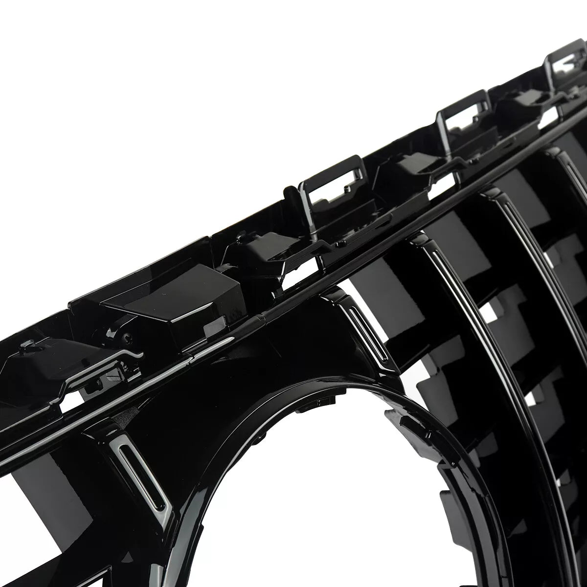 Gloss Black GT R Grille Grill For Mercedes-Benz W205 C63 C63S AMG 2015-2018