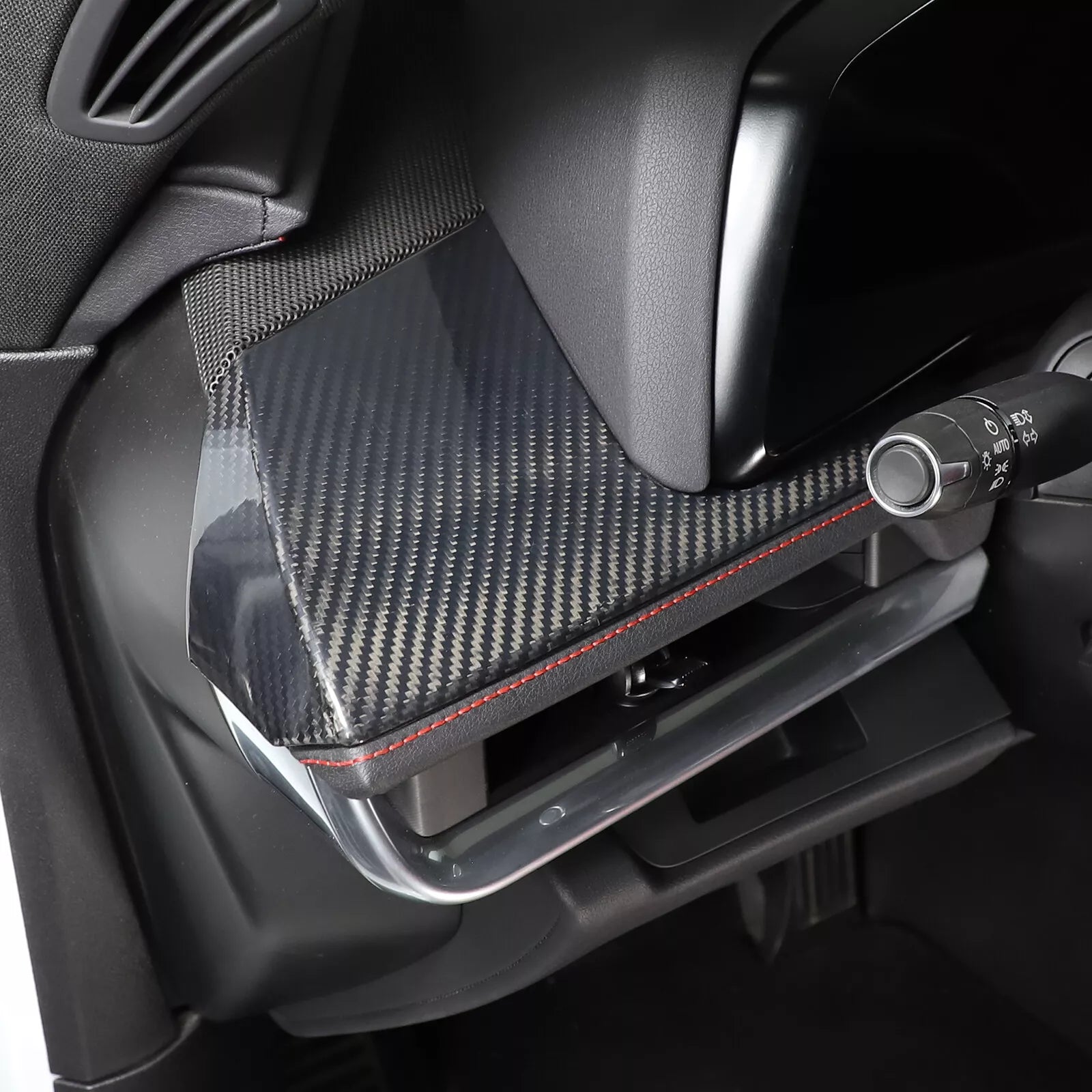 Carbon Fiber Driver's Seat Center Console Panel Trim - Corvette C8