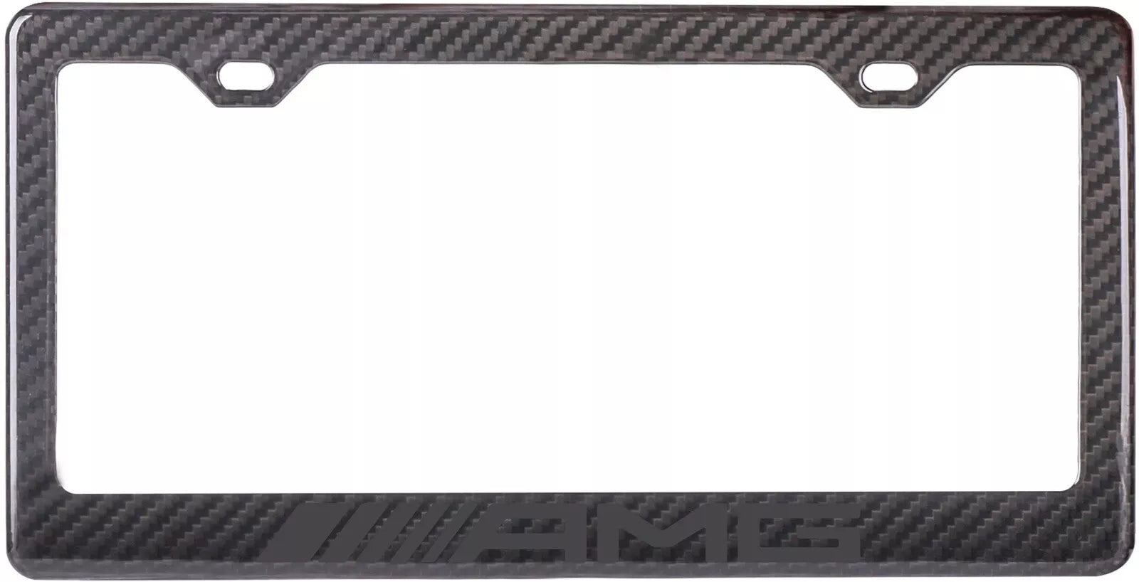 Carbon Fiber License Plate Frame - Mercedes AMG