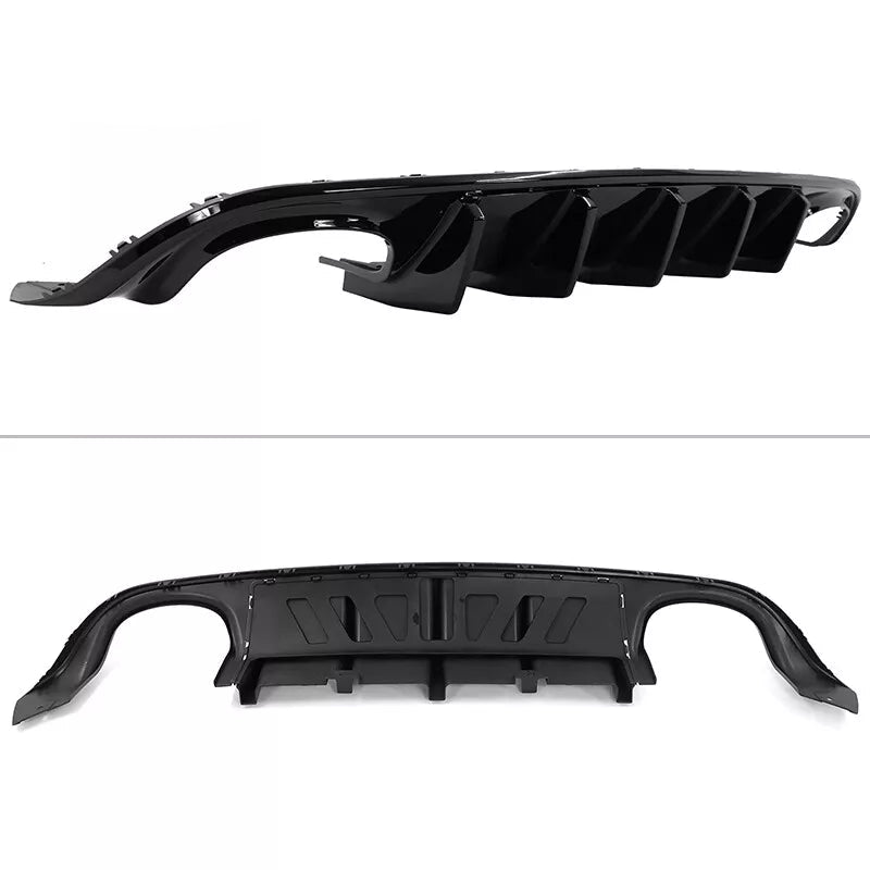 Gloss Black Rear Diffuser for Quad Tips V1 - 2015-2023 Dodge Charger