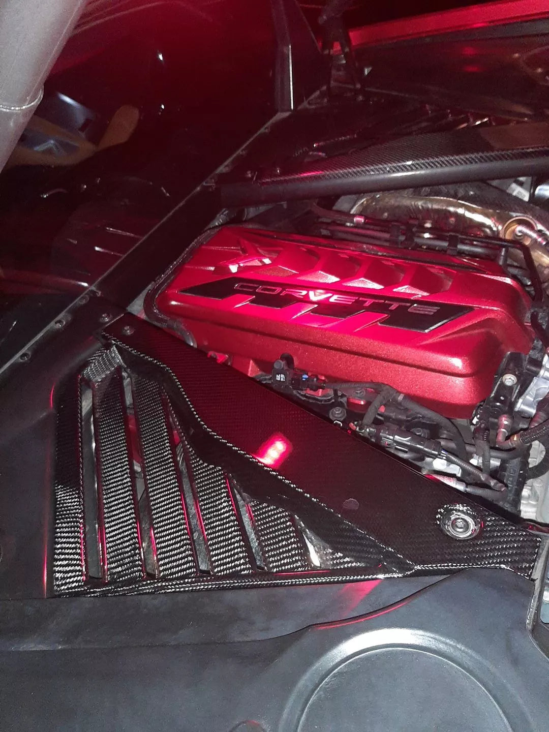 Carbon Fiber Engine Bay Panel Cover - Corvette C8 20-25