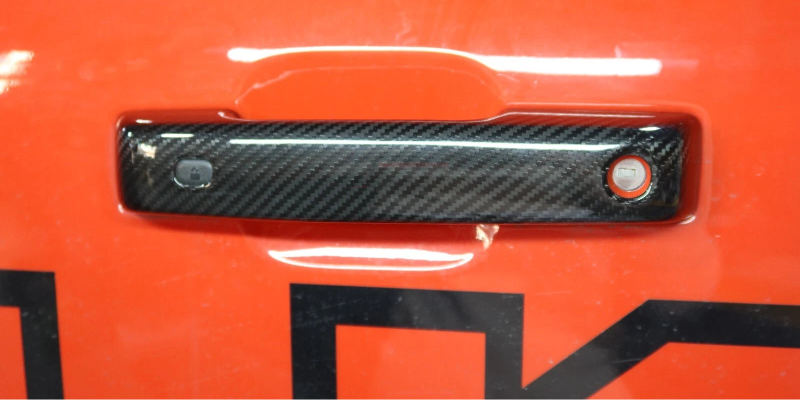 Carbon Fiber Door Handle Cover Trim - F150 Raptor Platinum 2021 -2024