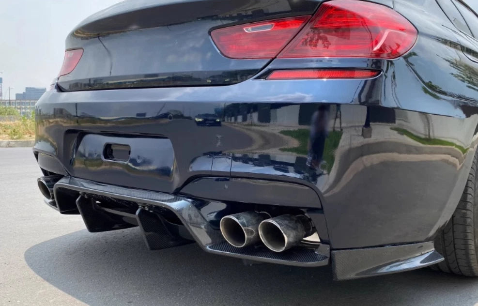 Carbon Fiber PSM Style Rear Diffuser V2 - 2012-16 BMW F06 F12 F13 M6 Coupe Sedan