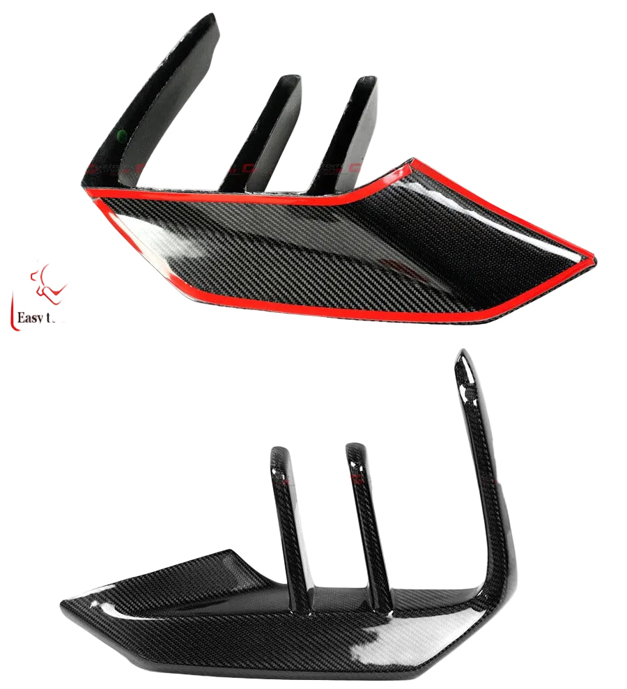 Carbon Fiber CTM Front Bumper Airduct Fins - 19-2021 BMW F87 M2C