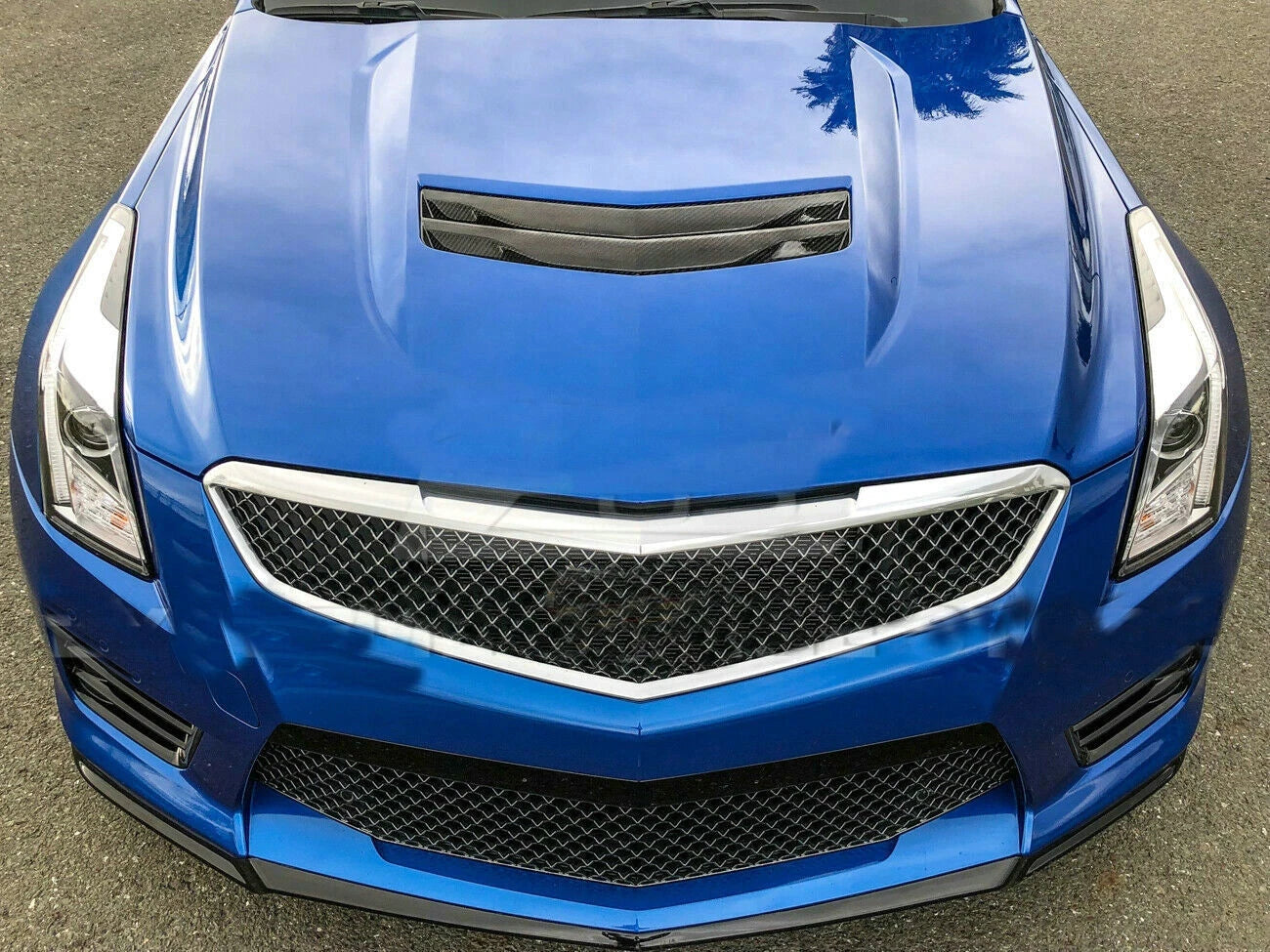 Carbon Fiber Hood Vent scoop - 2016-2020 Cadillac CTS-V