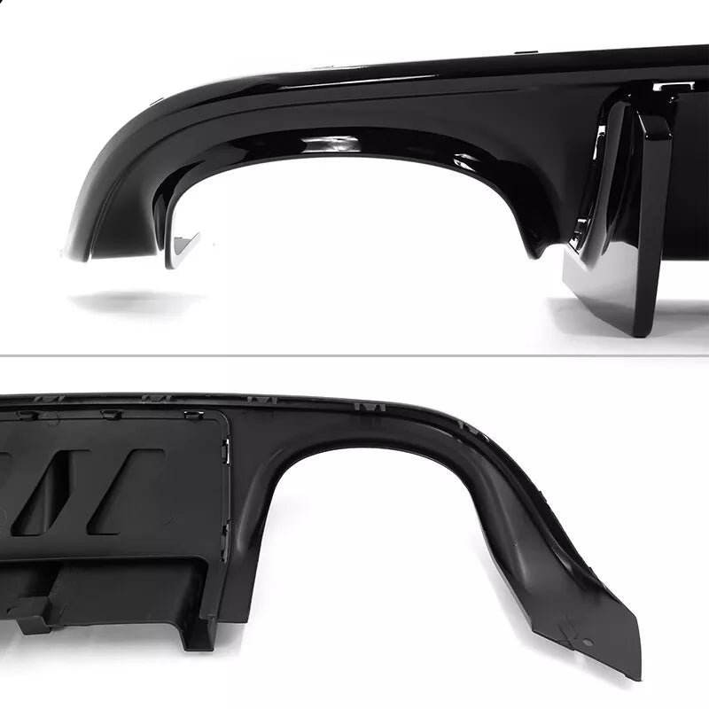 Gloss Black Rear Diffuser for Quad Tips V1 - 2015-2023 Dodge Charger