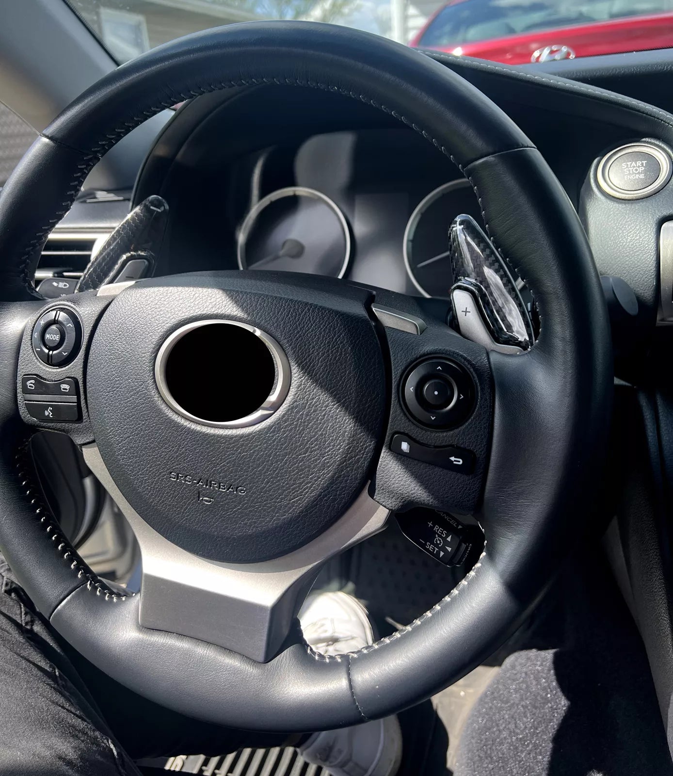 Carbon Fiber Paddle Shifter extensions -  Lexus RC IS NX CT