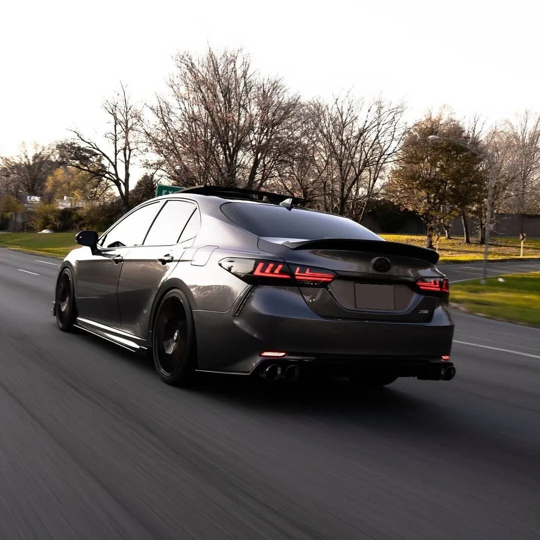 Full Smoked LED Tail Lights - 2018-2024 Toyota Camry Tail Light Kit