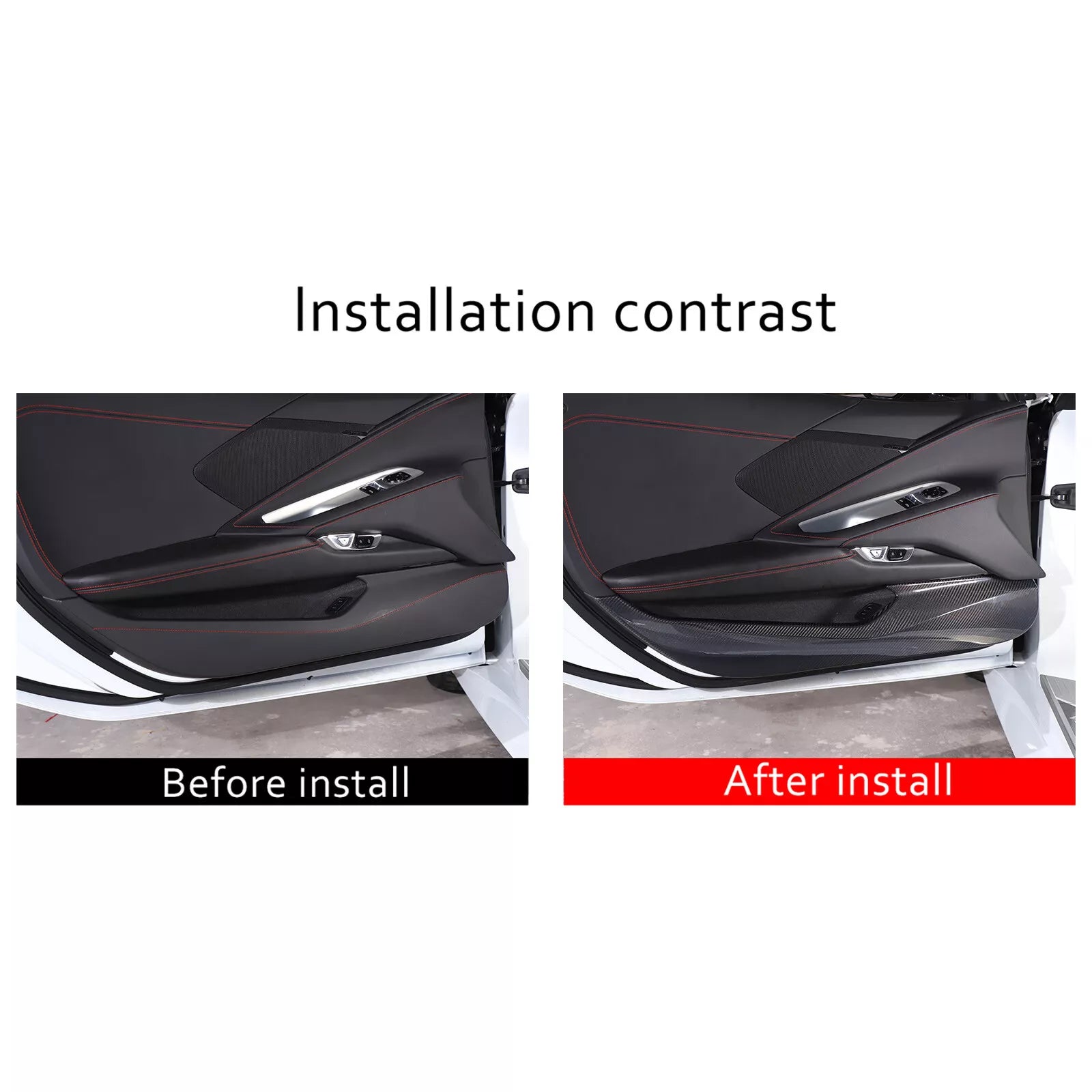 Inner Door Anti-Kick Panel Full Trim - Corvette C8