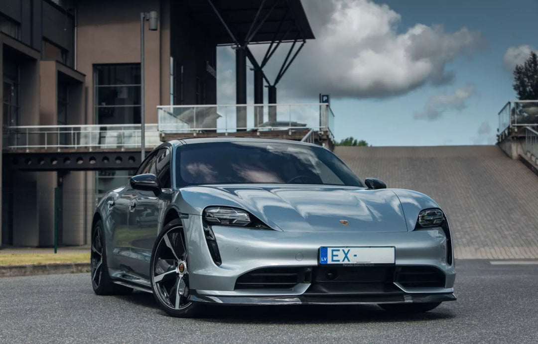 Carbon Fiber Front Lip Splitter - Porsche Taycan Turbo / S