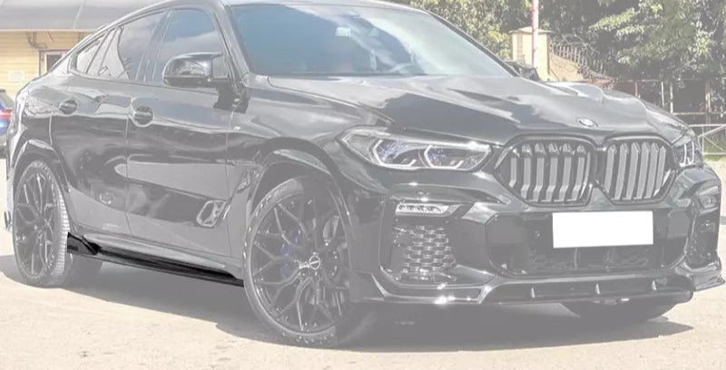 Gloss Black Side Skirts - 2020-2025 BMW G06 X6 M Sport