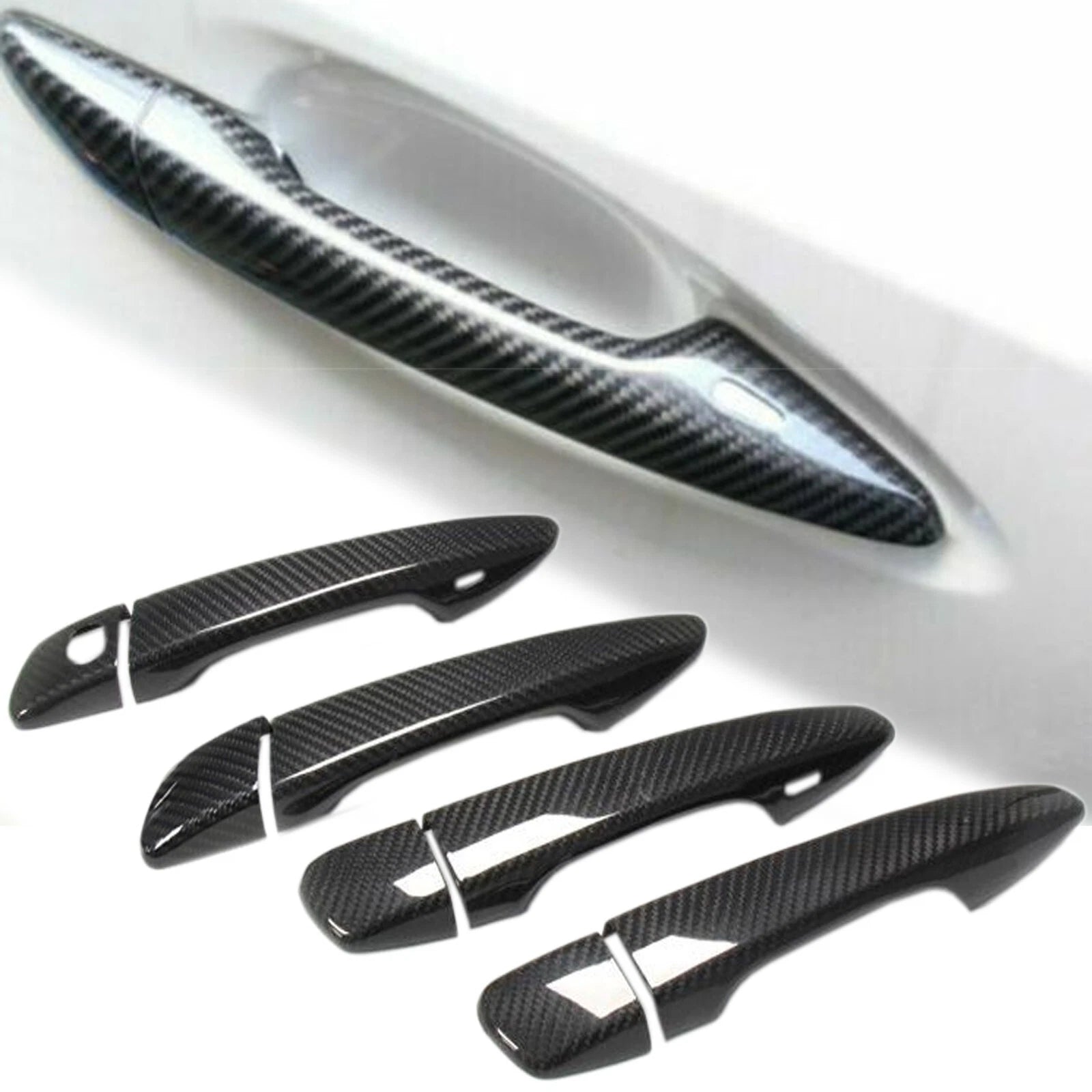 Carbon Fiber Door Handle Covers - Lexus GS350 GS450H GSF