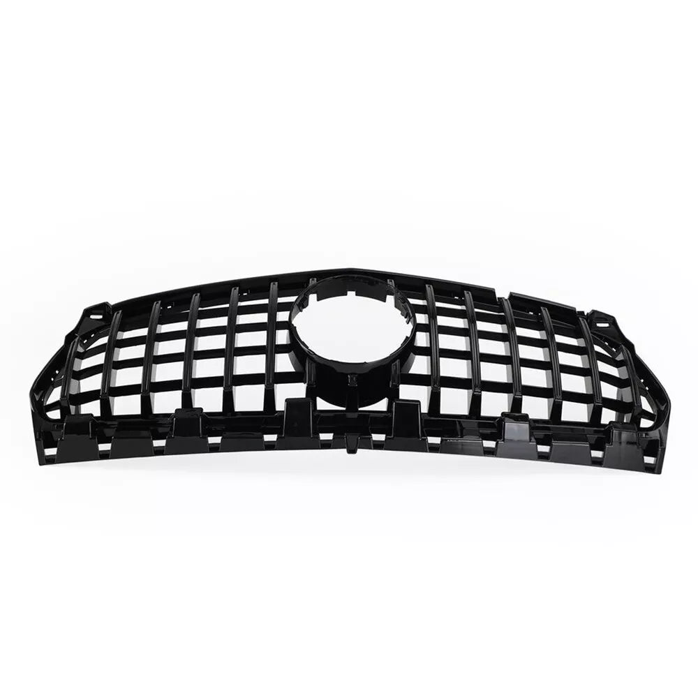 Gloss Black GT Front Grille w/ Emblem - 2013-2019 Mercedes Benz W117 CLA250