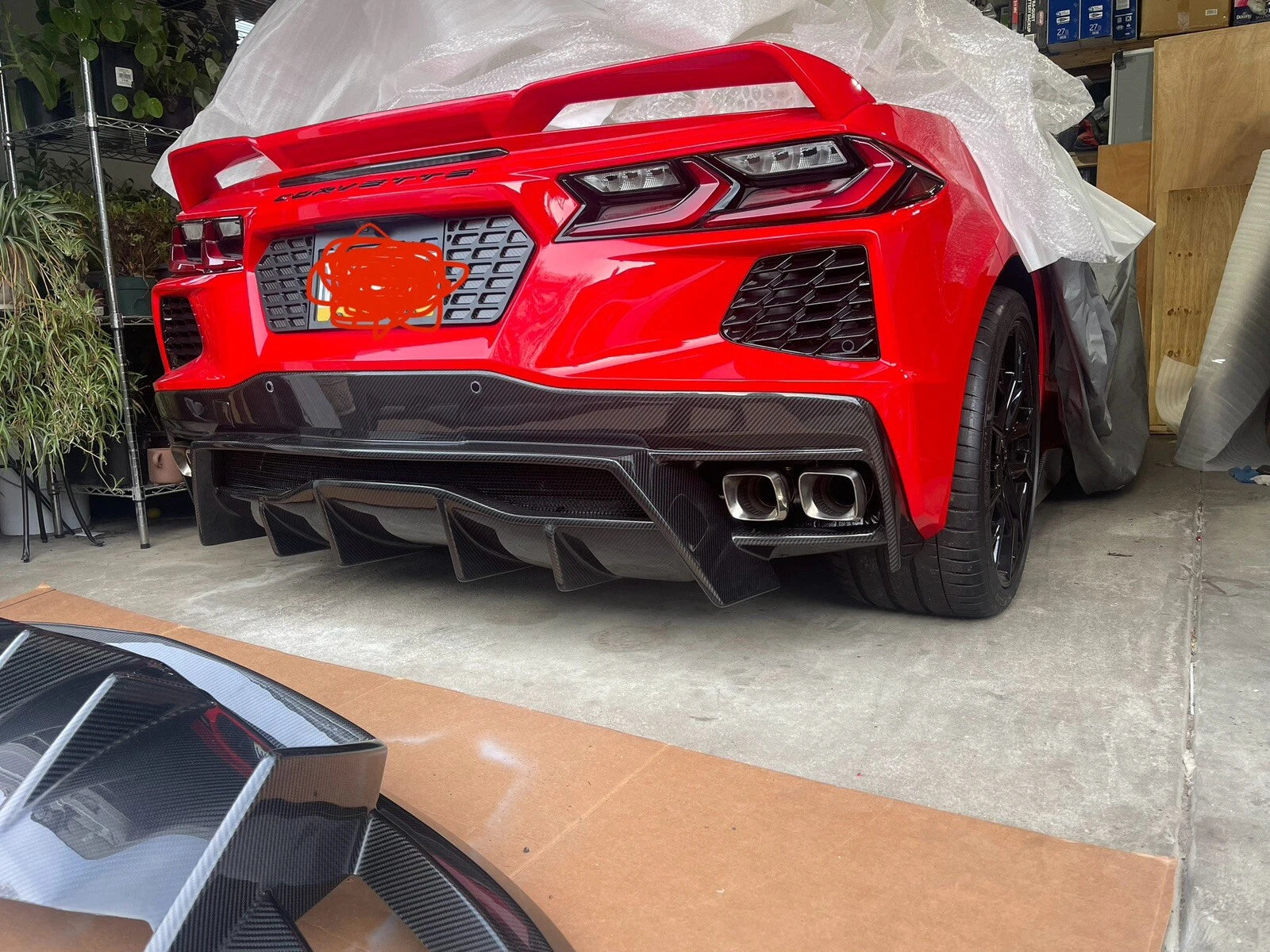 Dry Carbon Fiber Rear Diffuser V3 - Corvette C8
