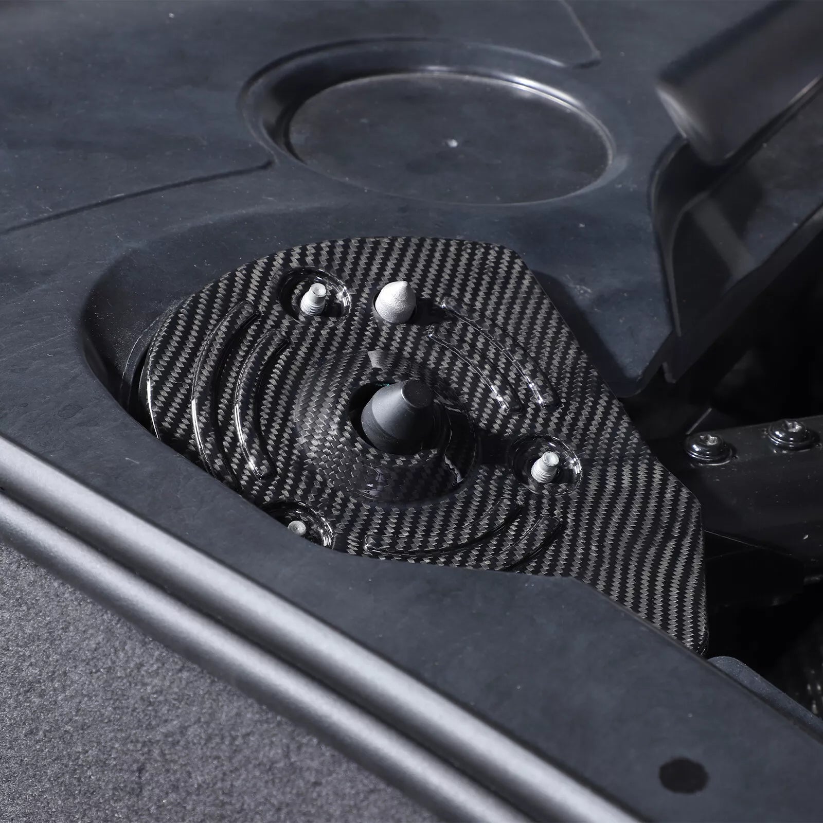 Carbon Fiber Engine Bay Shock Tower Cover Trim - Corvette C8 2020-2025