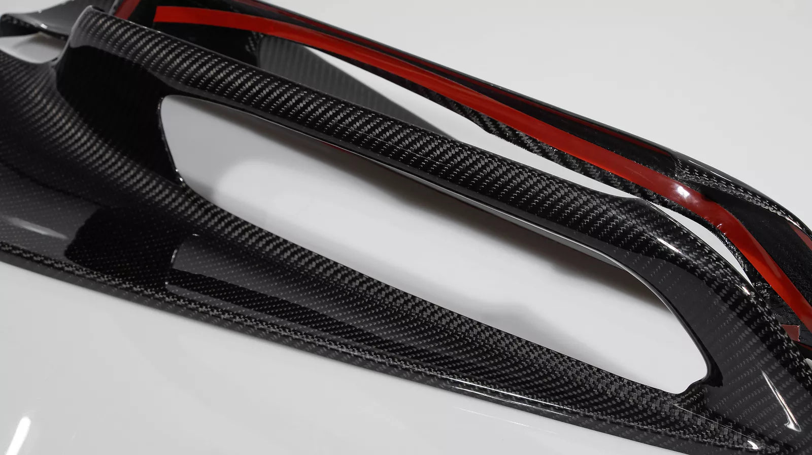 Carbon Fiber Black Inner Door Panel Armrest Cover -  Corvette C8 2020-UP