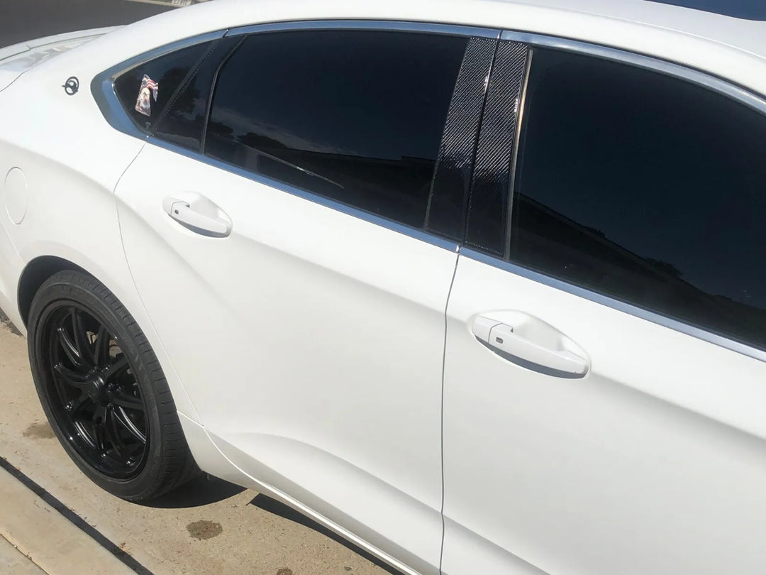 Carbon Fiber Side Pillar Posts Door Trim- Honda Accord Sedan