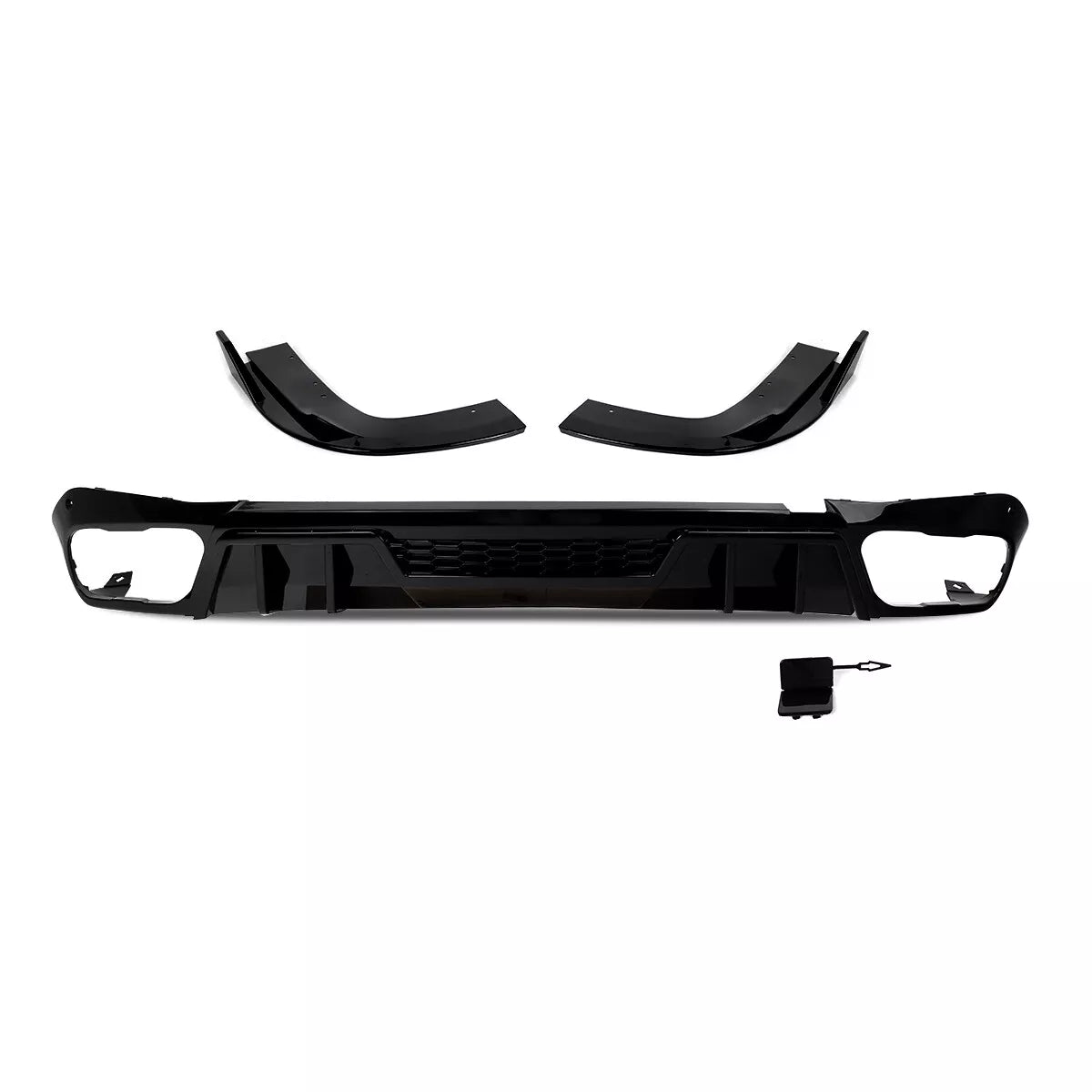 Gloss Black Competition Rear Diffuser - 2019-25 BMW X5 G05 M Sport
