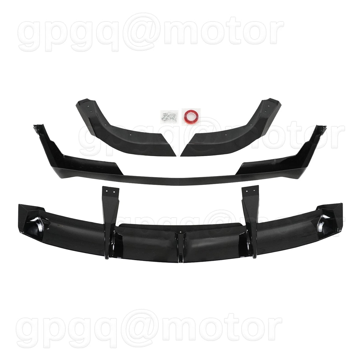 Gloss Black Rear Diffuser Agressive Extension V4 Kit - Corvette C8 Z06 23-27