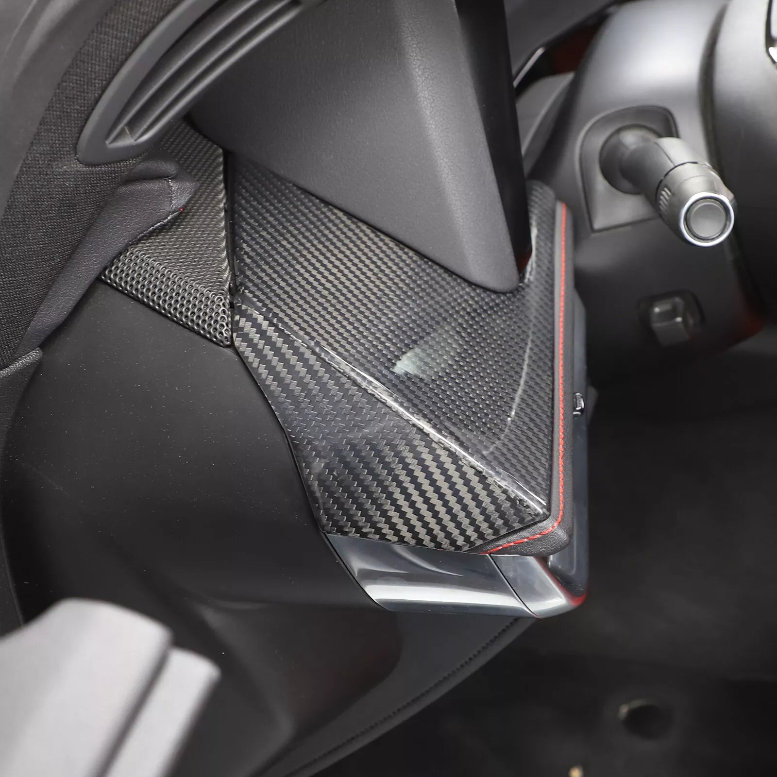 Carbon Fiber Driver's Seat Center Console Panel Trim - Corvette C8