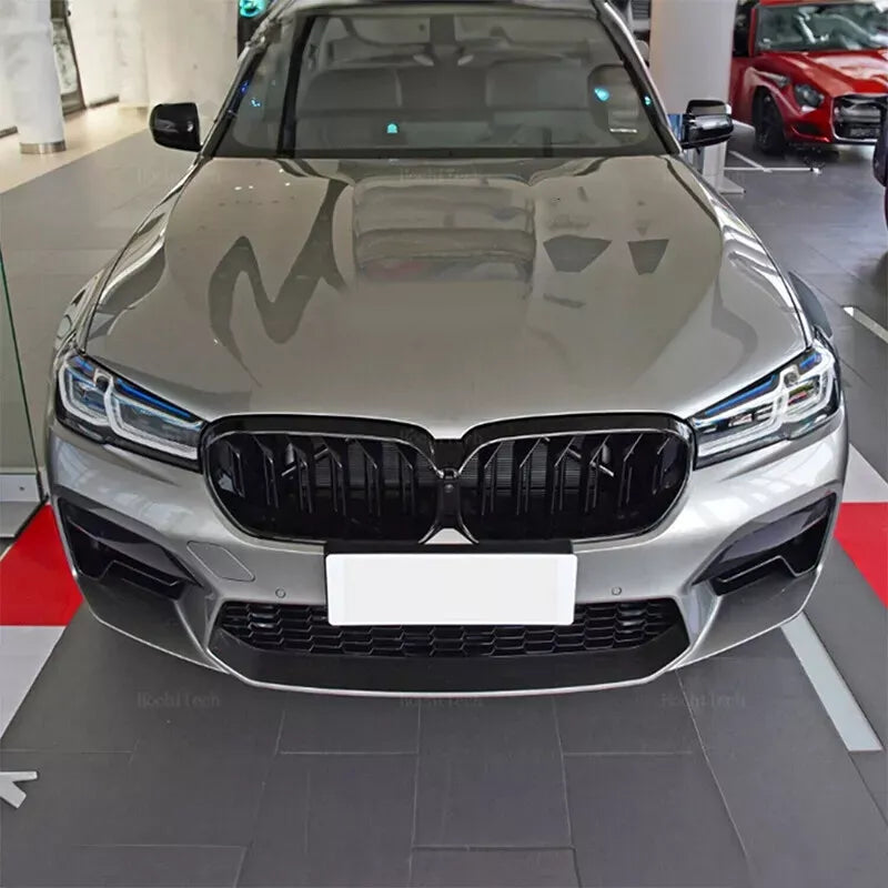 Gloss Black Front Kidney Grille Dual Slat Grill - BMW G30 5 Series