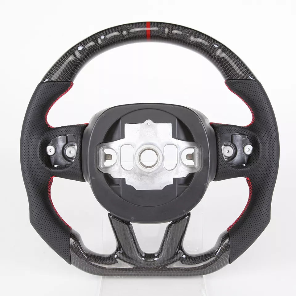 Dodge Charger Carbon Fiber Steering Wheel w/ Heated - Dodge Challenger Durango Hellcat