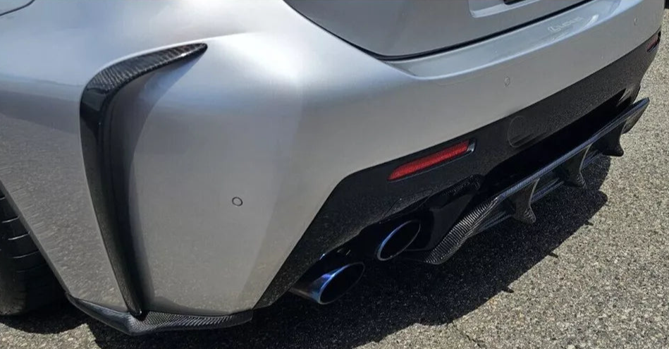 Carbon Fiber Rear Diffuser Extension - Lexus RC-F Coupe