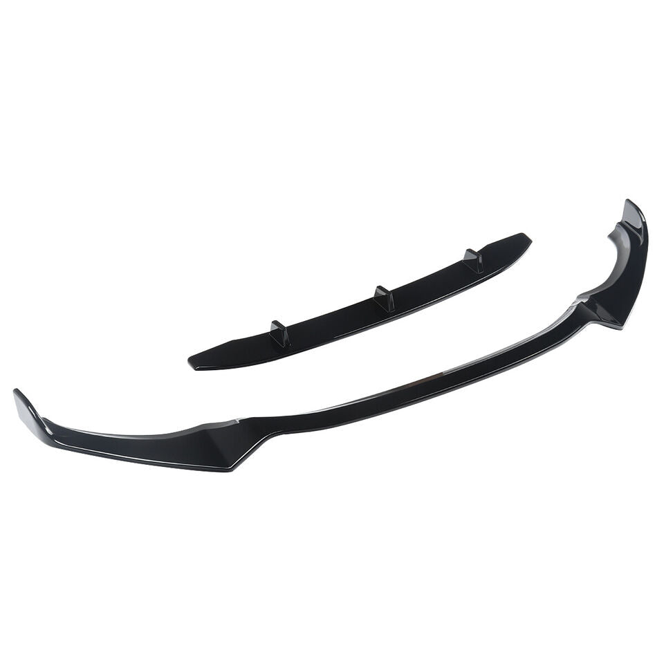 Front Bumper Lip Splitter Gloss Black (2pc) - BMW X3 G01 M40i X4 G02