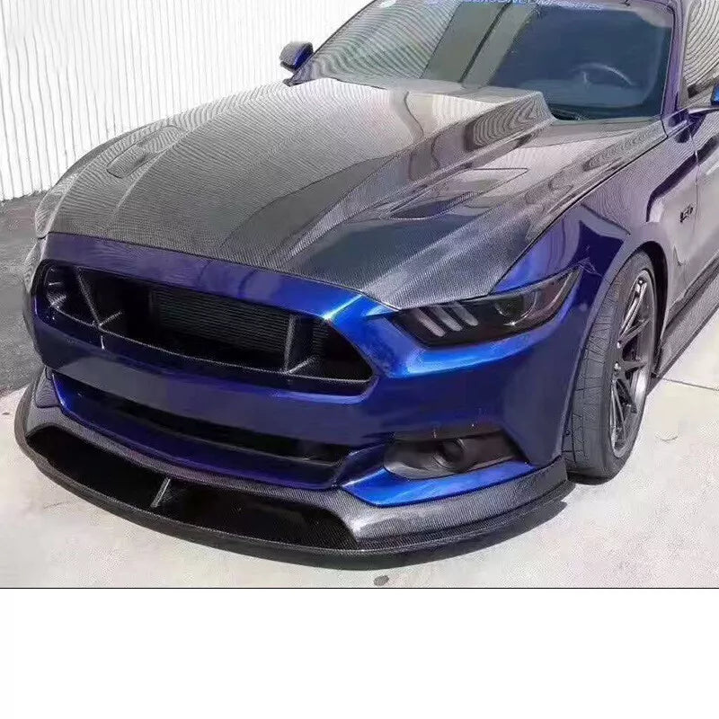 https://www.thecarbonindustries.com › products › ac-style-carbon-fiber-front-lip-ford-mustang