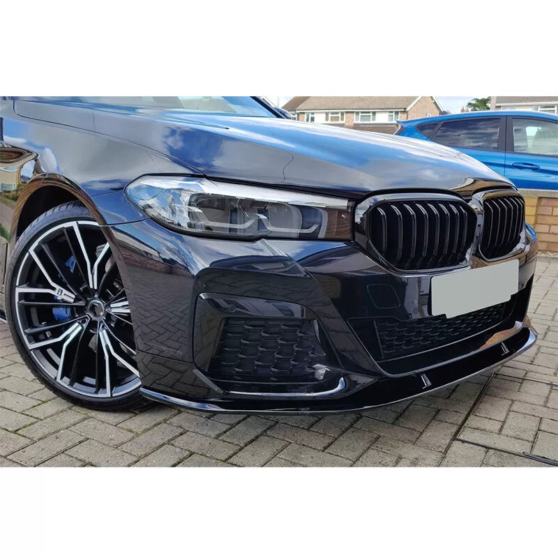 3D Style Gloss Black Front Lip - BMW 5 Series G30 G31 M Sport