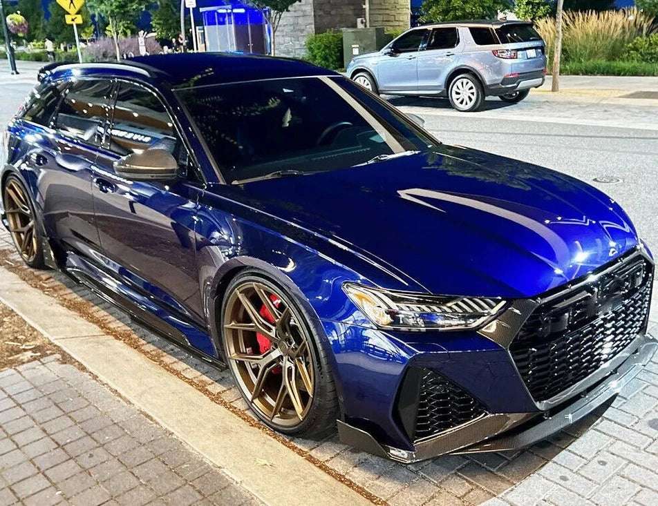 Dry Carbon Front Grille Grill Frame Cover - Audi RS6 RS7 C8 Avant