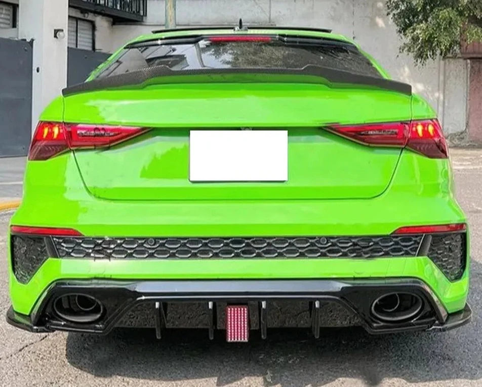 V Style Carbon Fiber Rear Trunk Spoiler - Audi A3/S3/ RS3 8Y