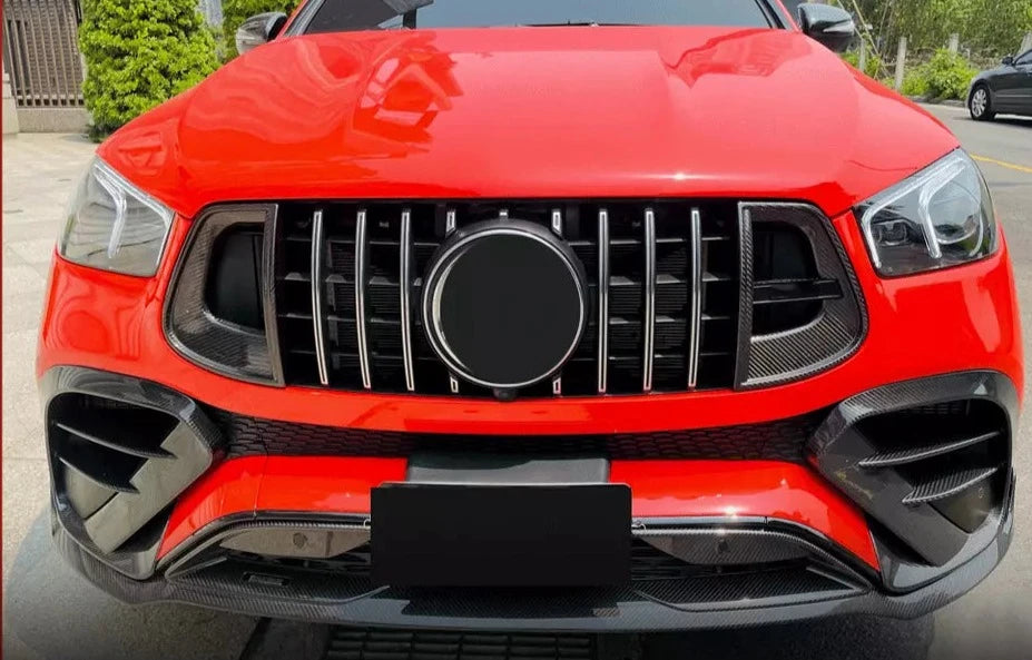 Carbon Fiber Front Bumper Splitter Lip - Mercedes Benz W167 C167 GLE450 GLE63 AMG