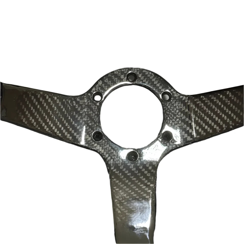 Full Carbon Fiber Deep Dish Racing Steering Wheel