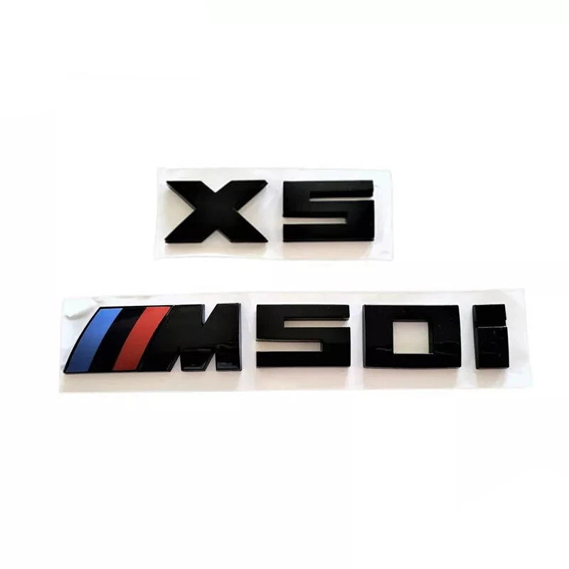 Black M50i Badge -  BMW G05 G06 G07