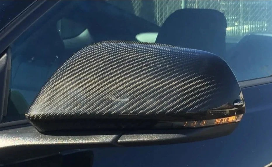 Oem Style Carbon Fiber Mirror Cap Set - Ford Mustang