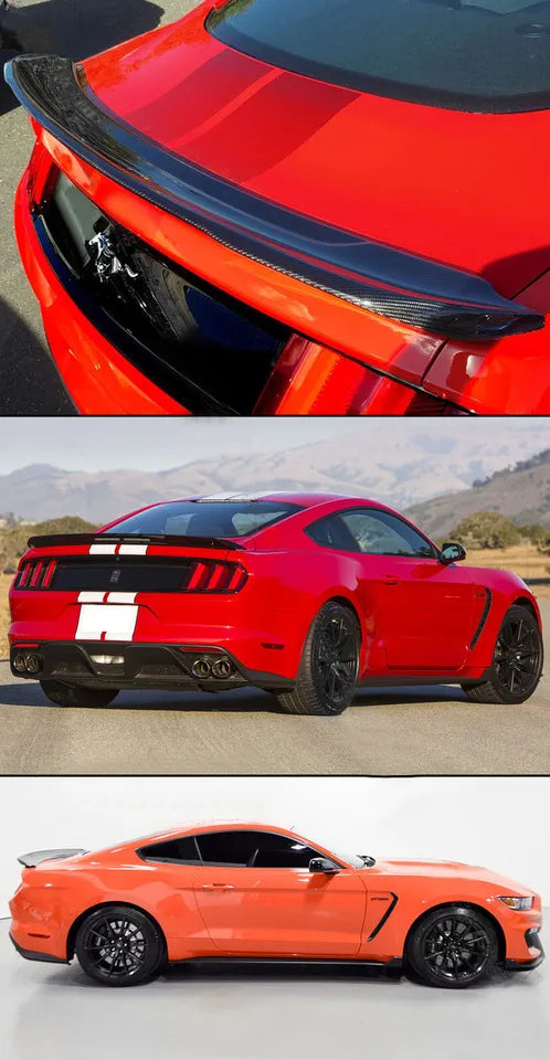 GT Style Carbon Fiber Trunk Spoiler - Ford Mustang