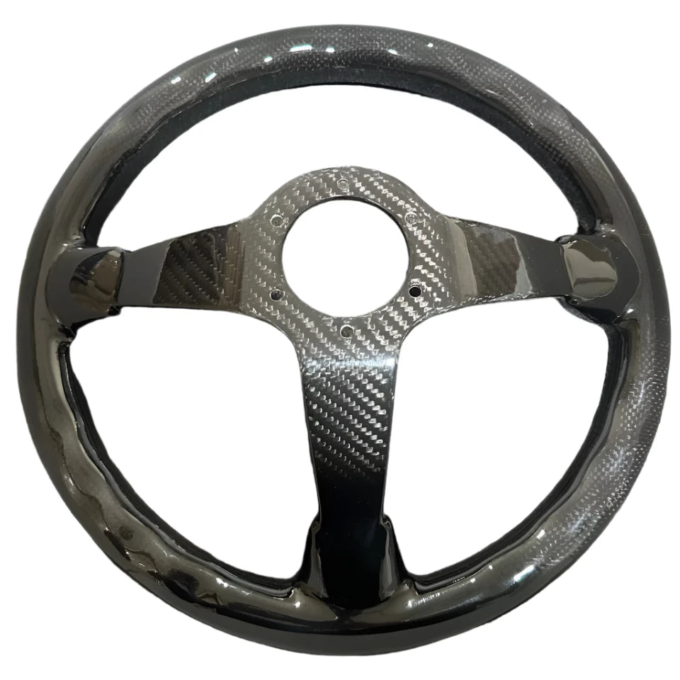Full Carbon Fiber Deep Dish Racing Steering Wheel