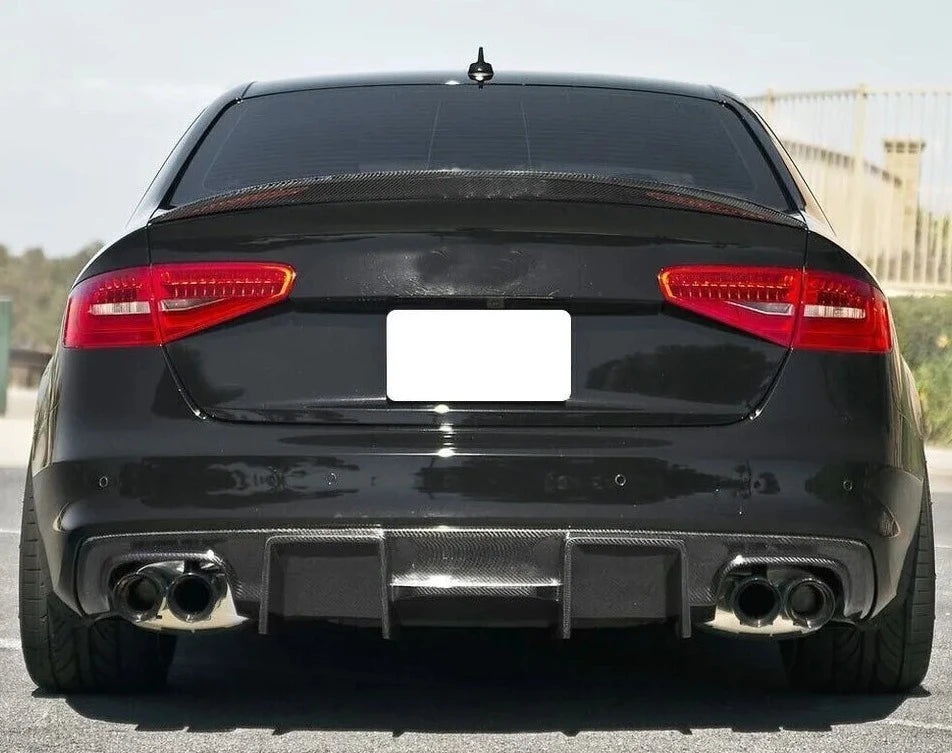Carbon Fiber Rear Bumper Diffuser - Audi S4 B8