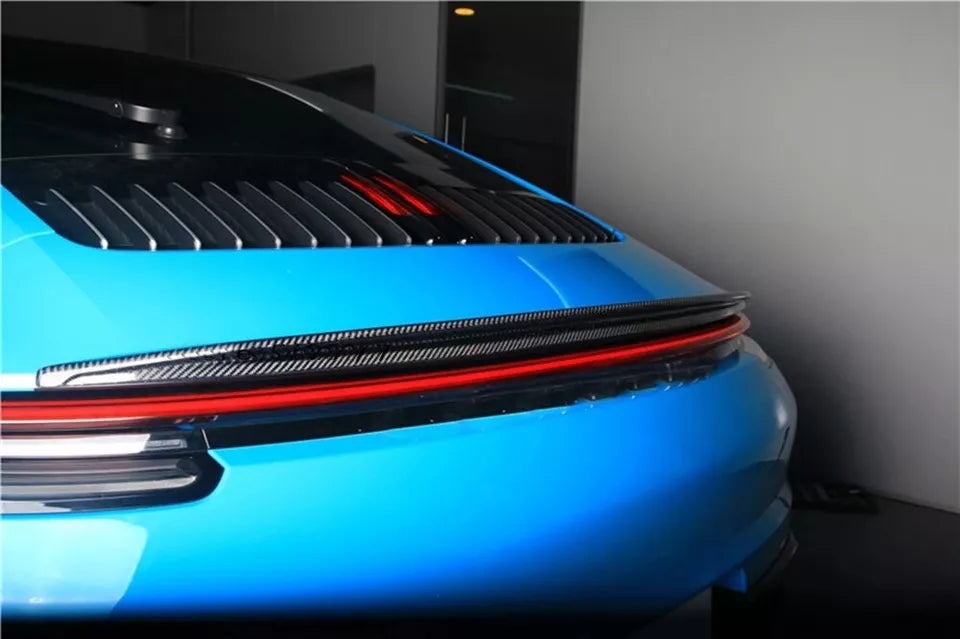 Dry Carbon Fiber Rear Trunk Spoiler Wing - Porsche 911 992 Carrera 4/S/4S