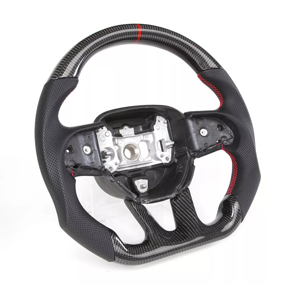 Dodge Charger Carbon Fiber Steering Wheel w/ Heated - Dodge Challenger Durango Hellcat
