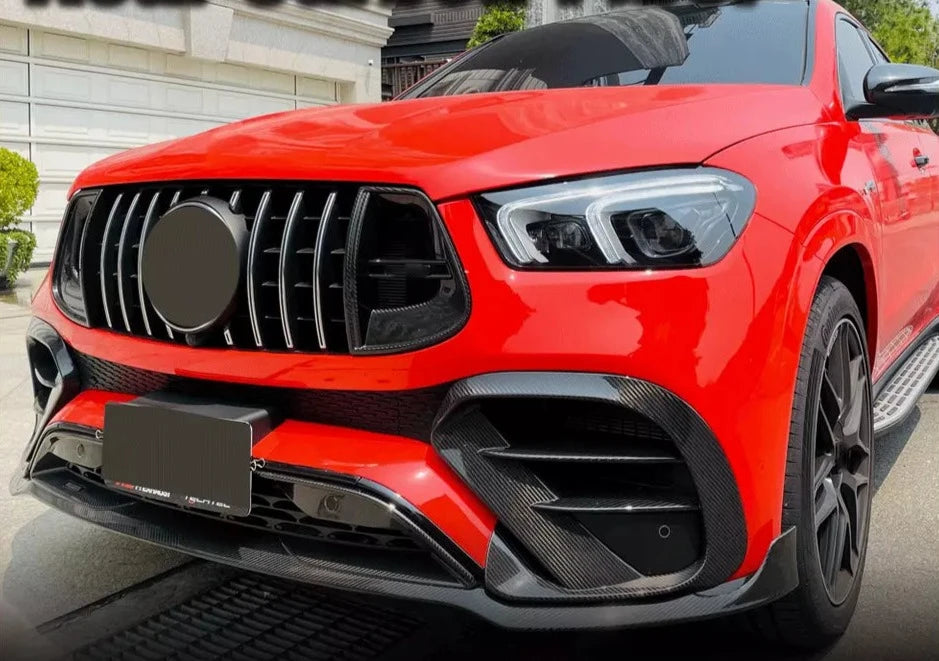 Carbon Fiber Front Bumper Splitter Lip - Mercedes Benz W167 C167 GLE450 GLE63 AMG